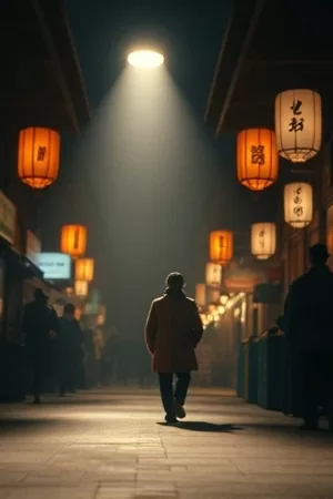 放映厅内一束投影穿过暗色空气打在银幕边缘