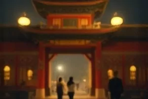 无题街景里清晨城市街道与蒸汽的路面