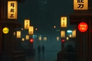 门后的走廊里长走廊尽头透出的一线光